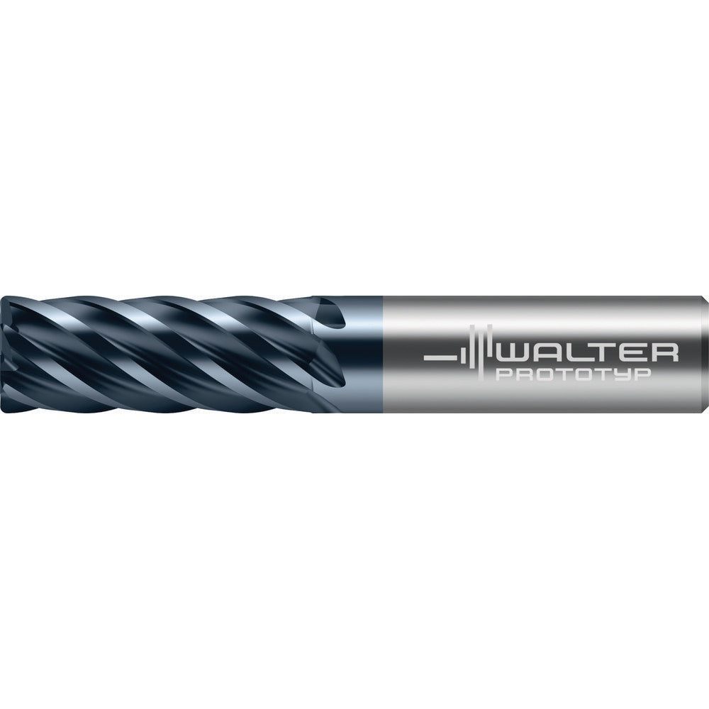 Corner Radius End Mill: 5/8" Dia, 1-1/4" LOC, 0.0600" Radius, 6 Flute, Solid Carbide