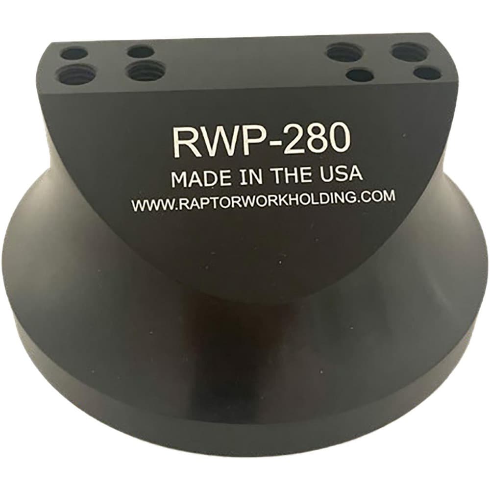 Zero Point Riser: Accepts RWP-019SS and RWP-042SS fixtures; mounts on all Piranha Zero-Point plates;  5.25" dia. X 2.50" tall