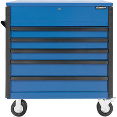 Steel Tool Roller Cabinet: 39" Wide, 43" High, 20" Deep, 5 Drawer