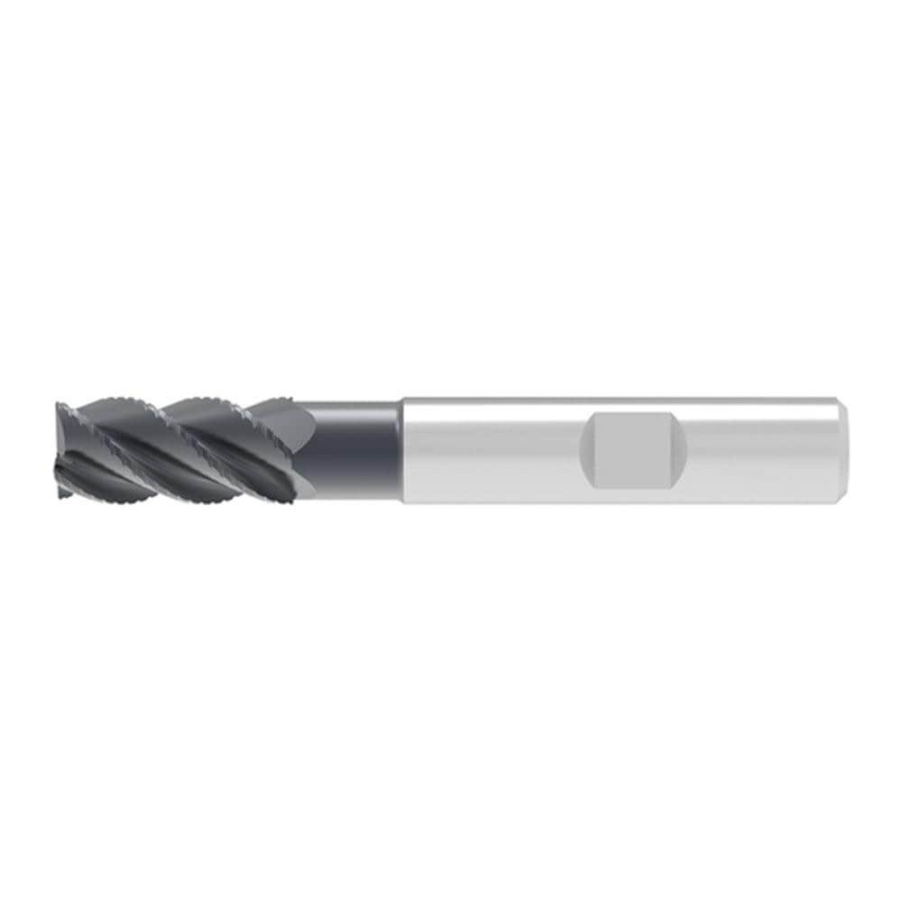 Corner Chamfer End Mill: 10.00 mm Dia, 22.00 mm LOC, 4 Flute, 0.28 mm Chamfer Width, Solid Carbide