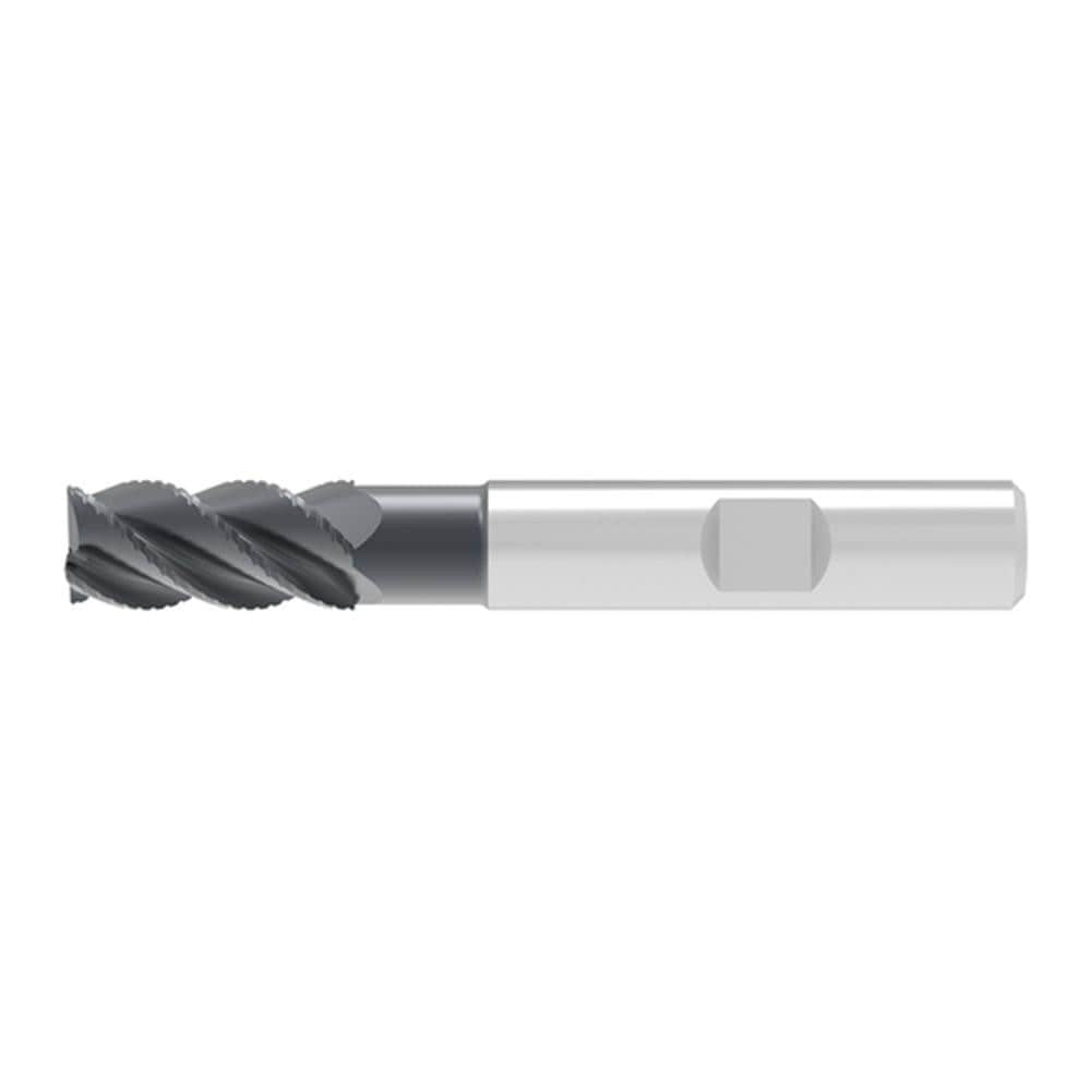 Corner Chamfer End Mill: 6.00 mm Dia, 13.00 mm LOC, 4 Flute, 0.17 mm Chamfer Width, Solid Carbide