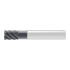 Corner Chamfer End Mill: 8.00 mm Dia, 12.00 mm LOC, 6 Flute, 0.12 mm Chamfer Width, Solid Carbide