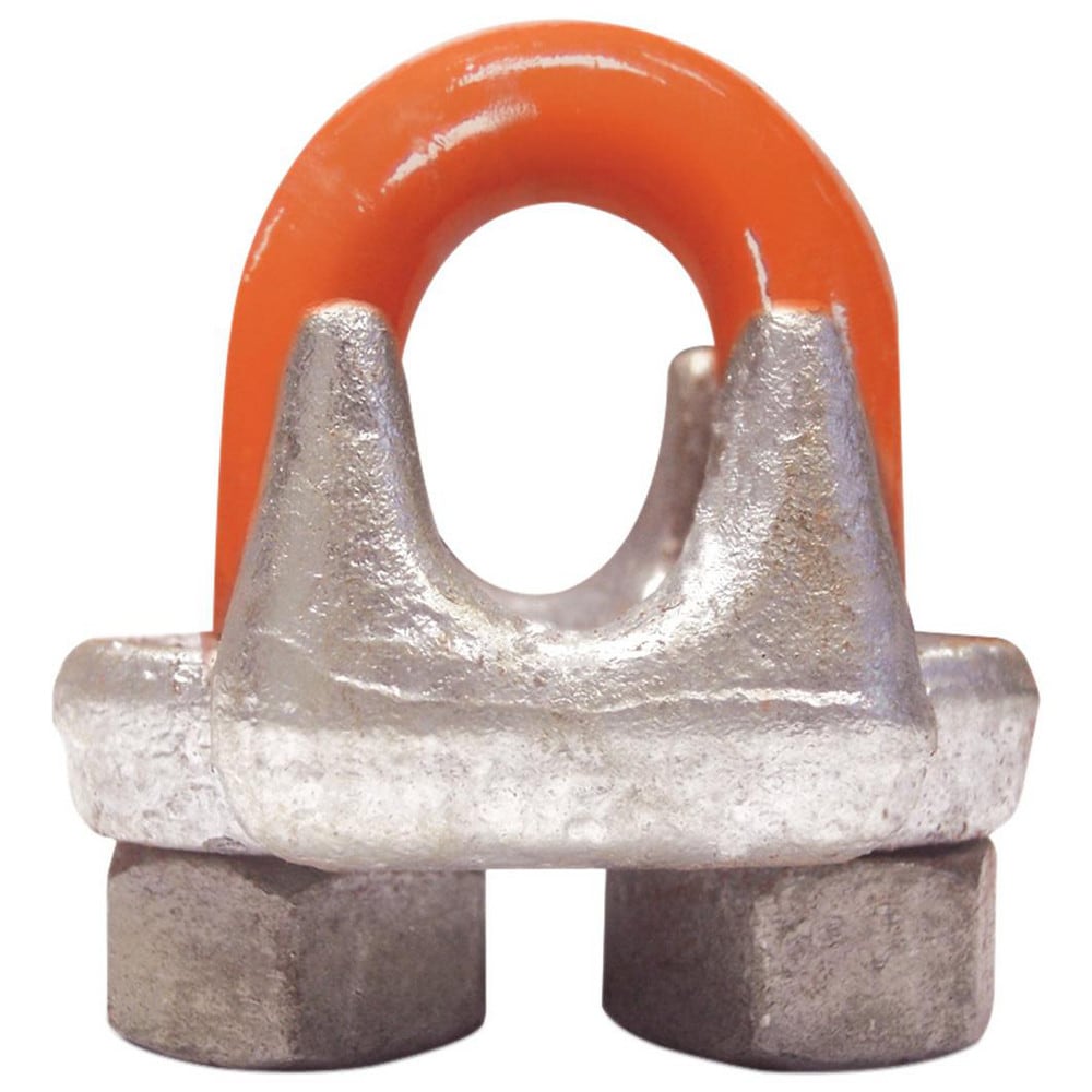 Wire Rope Hardware & Accessories; Accessory Type: Clip; For Use With: Wire Rope; For Rope Diameter: 7/16; Thread Size: 1/2-13; Finish: Galvanized