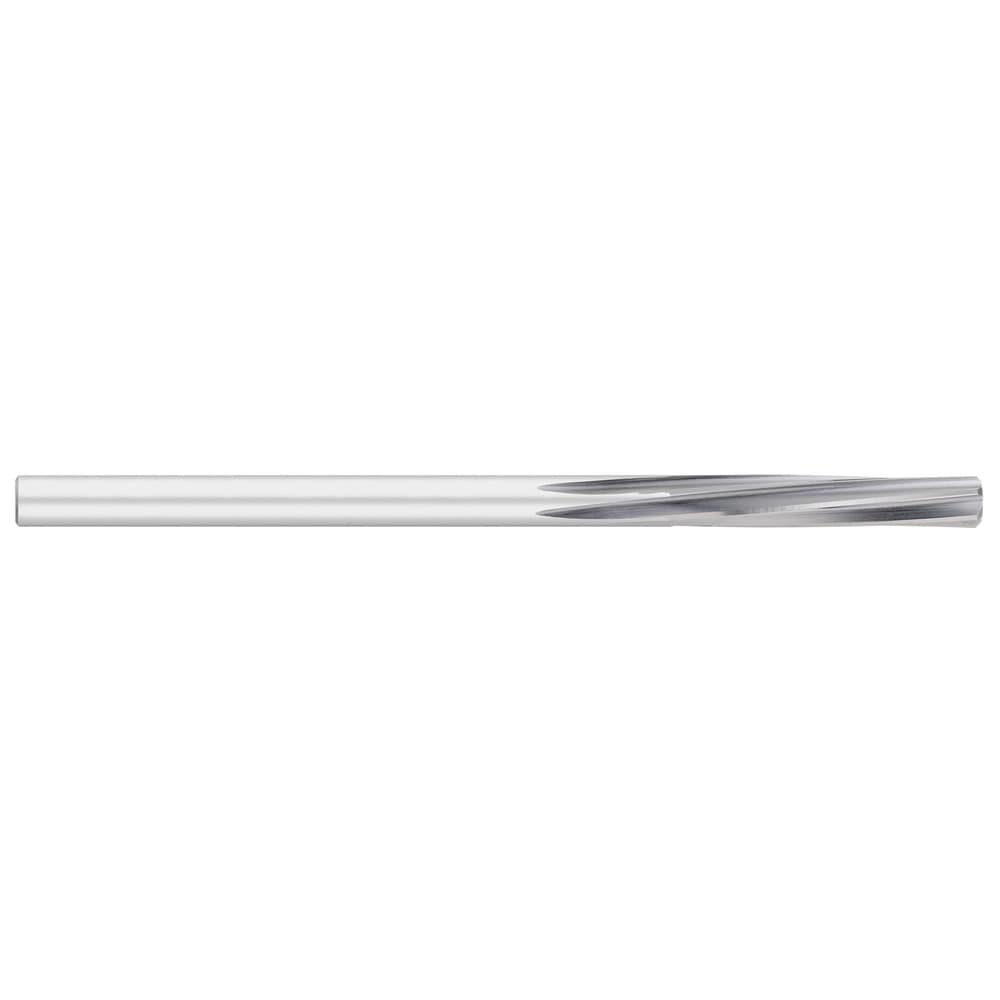 Chucking Reamer: #51, 3" OAL, 3/4" Flute Length, Straight-Cylindrical Shank, HSS