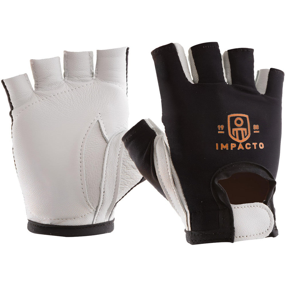 Work Gloves: Impacto 401-30, Size Medium, Leather Lined, Leather, Impact