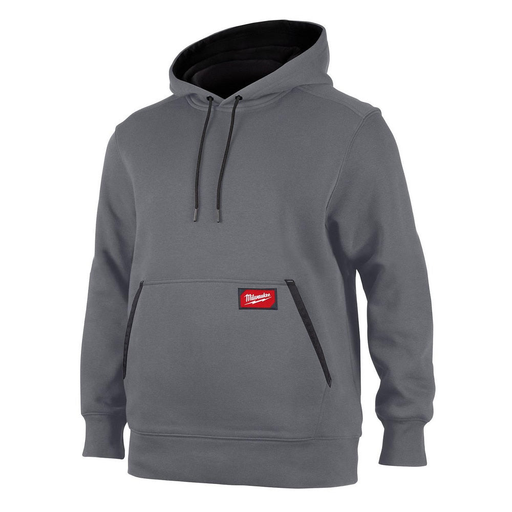 Shirts; Garment Style: Hooded; Size: X-Large; Color: Gray; Material: Polyester, Cotton