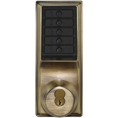 Knob Locksets; Type: Entrance; Key Type: Keyed Different; Material: Metal; Finish/Coating: Antique Brass; Compatible Door Thickness: 1-3/8" to 2-1/4"; Backset: 2.75; Lockset Grade: Grade 1