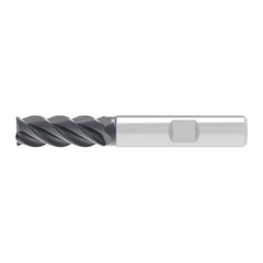 Corner Chamfer End Mill: 11.00 mm Dia, 26.00 mm LOC, 4 Flute, 0.20 mm Chamfer Width, Solid Carbide