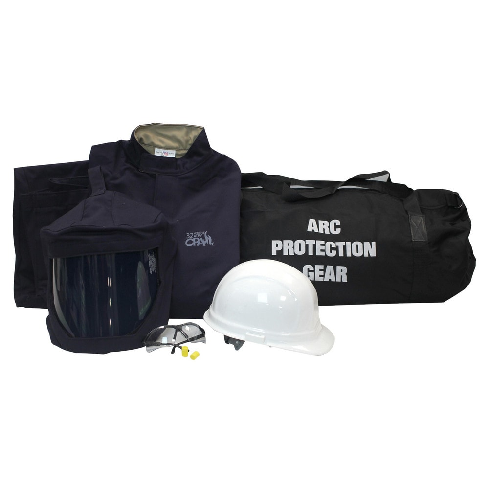 Arc Flash Clothing Kit: Size 2X-Large, Cotton, Jacket, Pants & Hoods