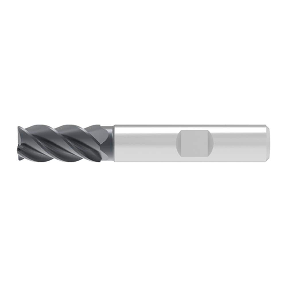 Corner Chamfer End Mill: 20.00 mm Dia, 30.00 mm LOC, 4 Flute, 0.30 mm Chamfer Width, Solid Carbide