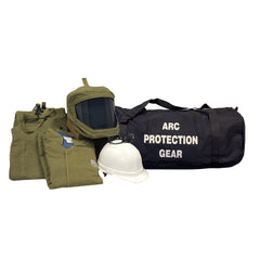 Arc Flash Clothing Kit: Size Large, Cotton, Bib Overalls, Hoods & Jacket