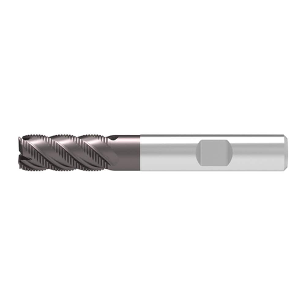 Corner Chamfer End Mill: 6.00 mm Dia, 16.00 mm LOC, 4 Flute, 0.15 mm Chamfer Width, Solid Carbide