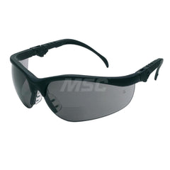 Magnifying Safety Glasses: +2, Gray Lenses, Scratch Resistant, ANSI Z87.1+