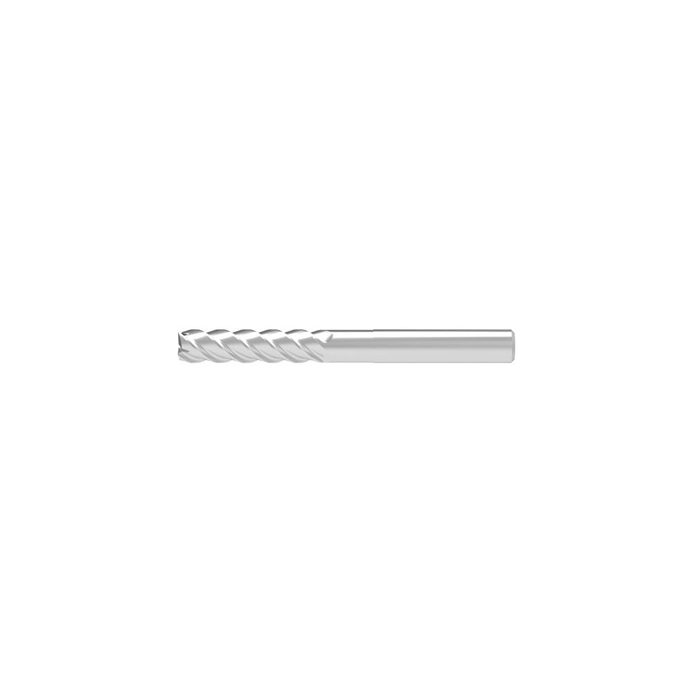 Corner Chamfer End Mill: 4.00 mm Dia, 20.00 mm LOC, 4 Flute, 0.05 mm Chamfer Width, Solid Carbide