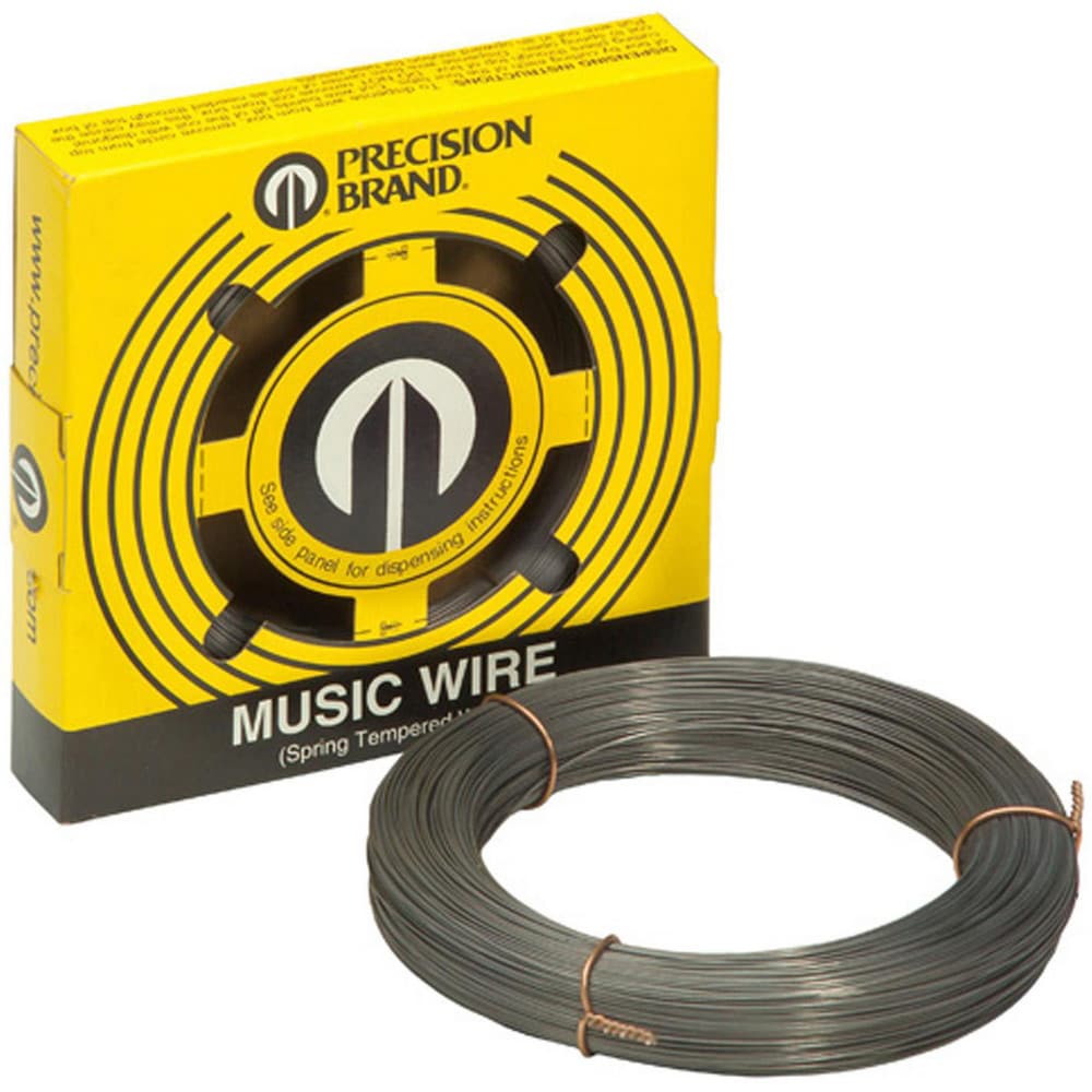 Steel Wire; Wire Type: Tempered Music Wire Coil; Gauge: 16; Material: High-Carbon Steel; Material Grade: C1085; Overall Diameter: 0.037; Overall Length: 69.00; Diameter Tolerance: +/-0.0004 in; Finish: Plain