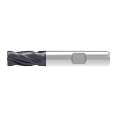 Corner Chamfer End Mill: 2.00 mm Dia, 4.00 mm LOC, 4 Flute, 0.03 mm Chamfer Width, Solid Carbide