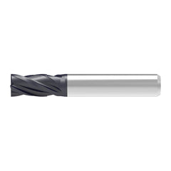 Corner Chamfer End Mill: 10.00 mm Dia, 14.00 mm LOC, 4 Flute, 0.10 mm Chamfer Width, Solid Carbide