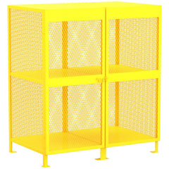 Gas Cylinder Carts, Racks, Stands & Holders; Gas Cylinder Rack Type: Gas Cylinder Storage Cabinet; Fits Cylinder Diameter: 40, 30, 20; Number Of Cylinders: 16; Overall Width: 40; Overall Height: 71 in; Material: Steel; Overall Length: 62.00; Finish: Powde