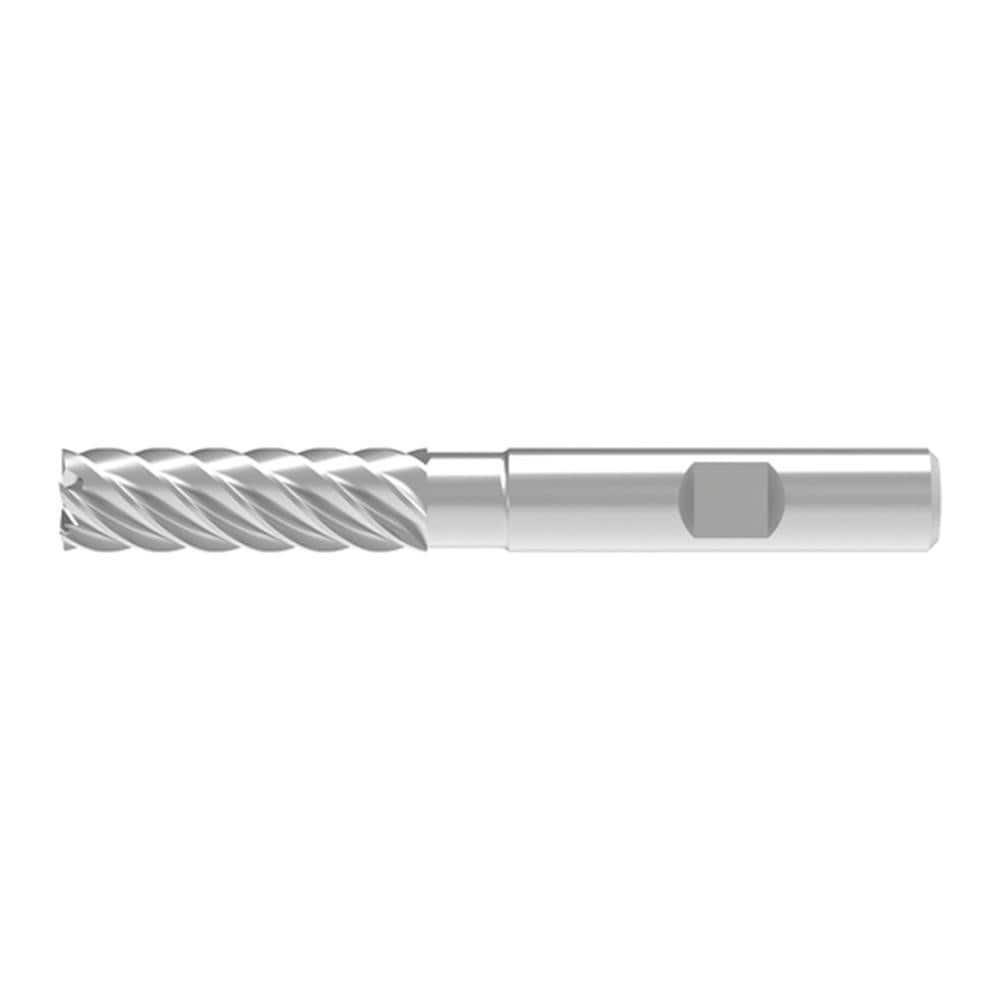 Corner Chamfer End Mill: 8.00 mm Dia, 28.00 mm LOC, 6 Flute, 0.04 mm Chamfer Width, Solid Carbide