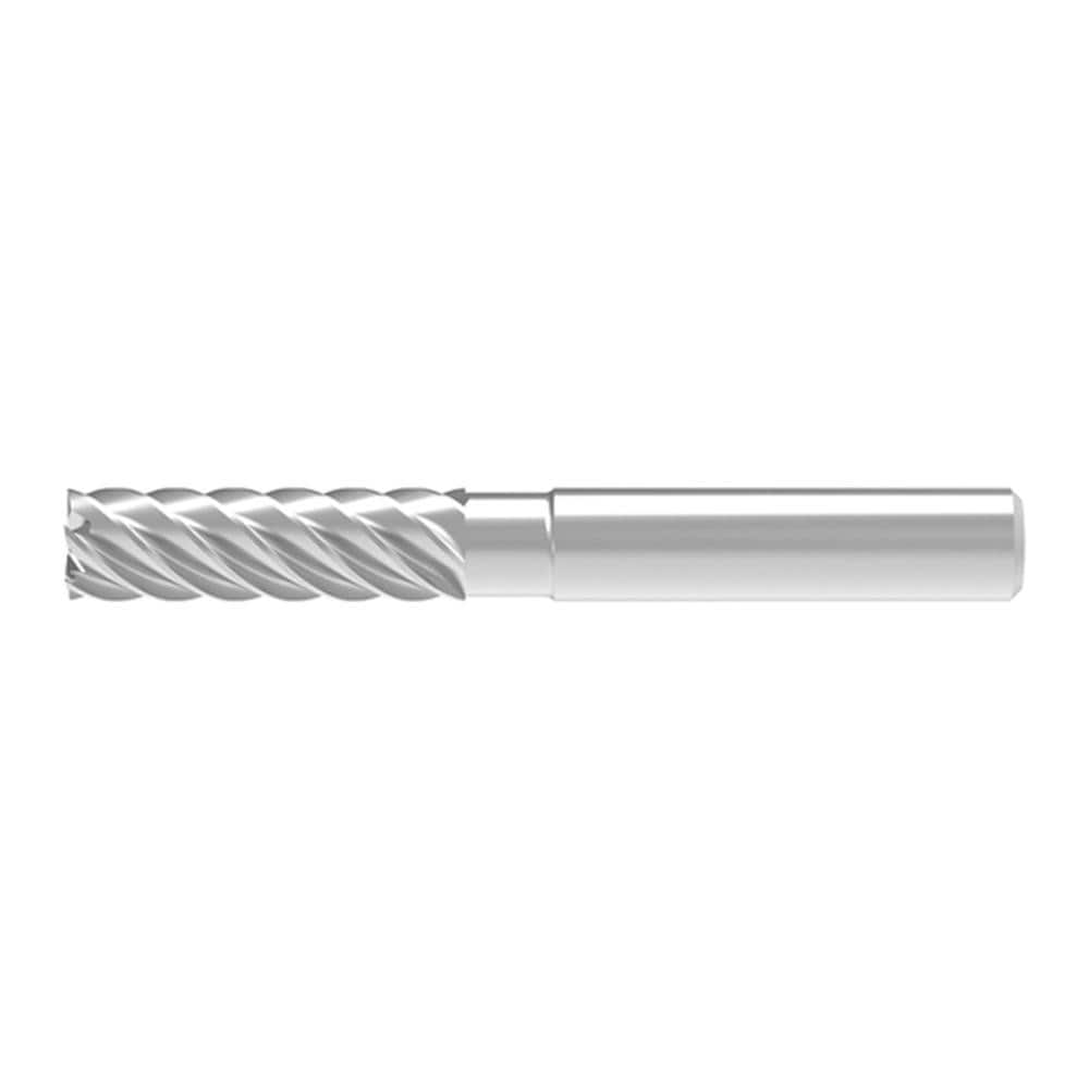 Corner Chamfer End Mill: 25.00 mm Dia, 75.00 mm LOC, 8 Flute, 0.08 mm Chamfer Width, Solid Carbide