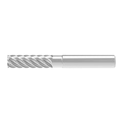 Corner Chamfer End Mill: 25.00 mm Dia, 75.00 mm LOC, 8 Flute, 0.08 mm Chamfer Width, Solid Carbide