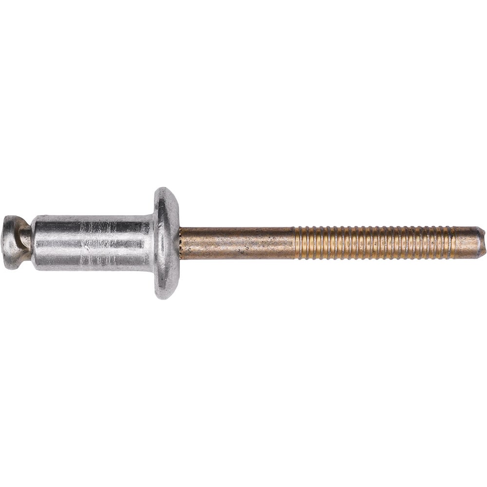 Peel Blind Rivet: Dome Head, Aluminum Body, Steel Mandrel