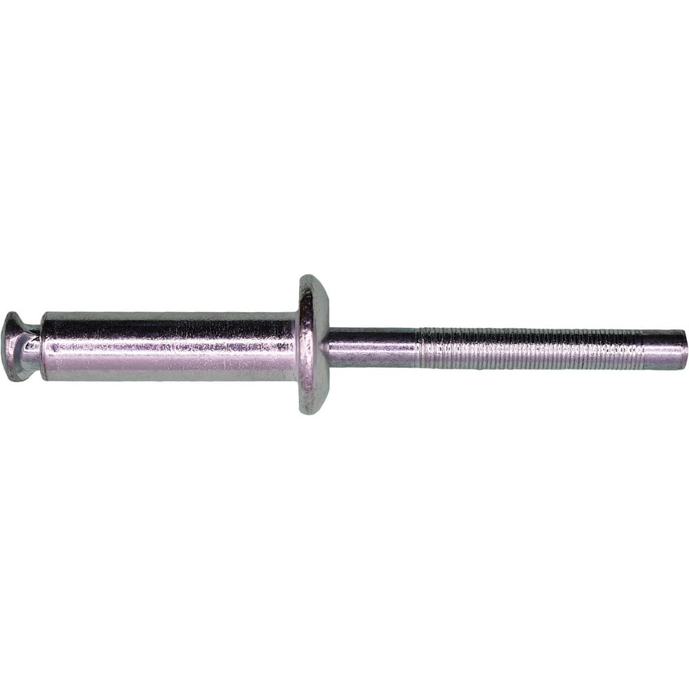 Peel Blind Rivet: Dome Head, Aluminum Body, Steel Mandrel