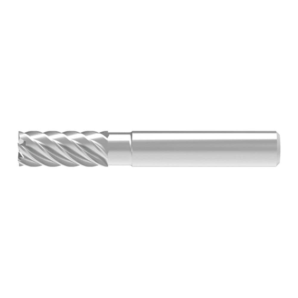 Corner Chamfer End Mill: 12.00 mm Dia, 28.00 mm LOC, 6 Flute, 0.05 mm Chamfer Width, Solid Carbide