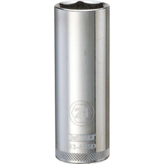 Deep  Hand Socket: 1/2" Drive, 21.00 mm Socket, 6-Point