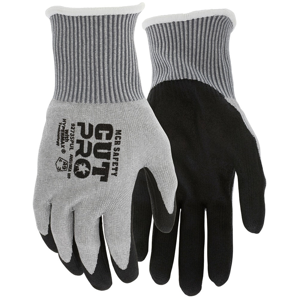 Cut, Puncture & Abrasion-Resistant Gloves: Cut Pro 9273SPU, Size Small, ANSI Cut A9, ANSI Puncture 3, Polyurethane, HPPE