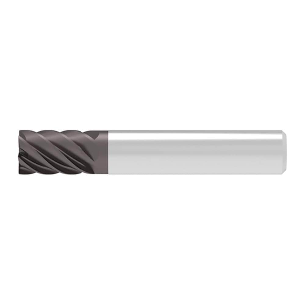 Corner Chamfer End Mill: 7.00 mm Dia, 12.00 mm LOC, 6 Flute, 0.04 mm Chamfer Width, Solid Carbide