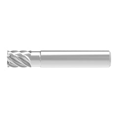 Corner Chamfer End Mill: 6.00 mm Dia, 10.00 mm LOC, 6 Flute, 0.03 mm Chamfer Width, Solid Carbide