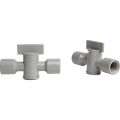 Coolant Hose Valves; Hose Inside Diameter (Inch): 1/4; System Size: 0.25 in; Connection Type: Female x Female; Body Material: POM; Thread Size: 1/4 in; Number Of Pieces: 1