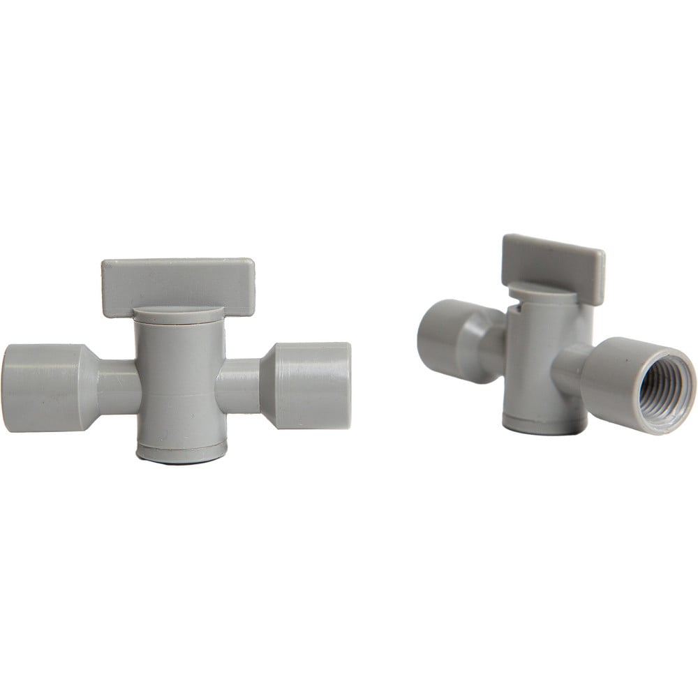 Coolant Hose Valves; Hose Inside Diameter (Inch): 1/4; System Size: 0.25 in; Connection Type: Female x Female; Body Material: POM; Thread Size: 1/4 in; Number Of Pieces: 10