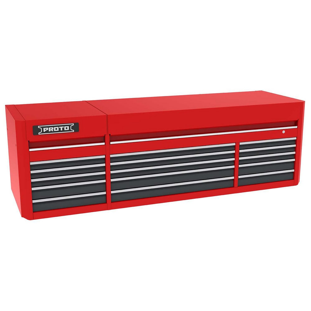 Bases & Risers & Add-Ons; Load Capacity (Lb.): 3200; For Use With: Top Chest; Overall Height (Inch): 27-1/4; Material: Steel; Color: Red, Gray; Number Of Drawers: 15.000; Overall Depth (Inch): 27; Overall Depth (Decimal Inch): 27.0000; Overall Height (Dec