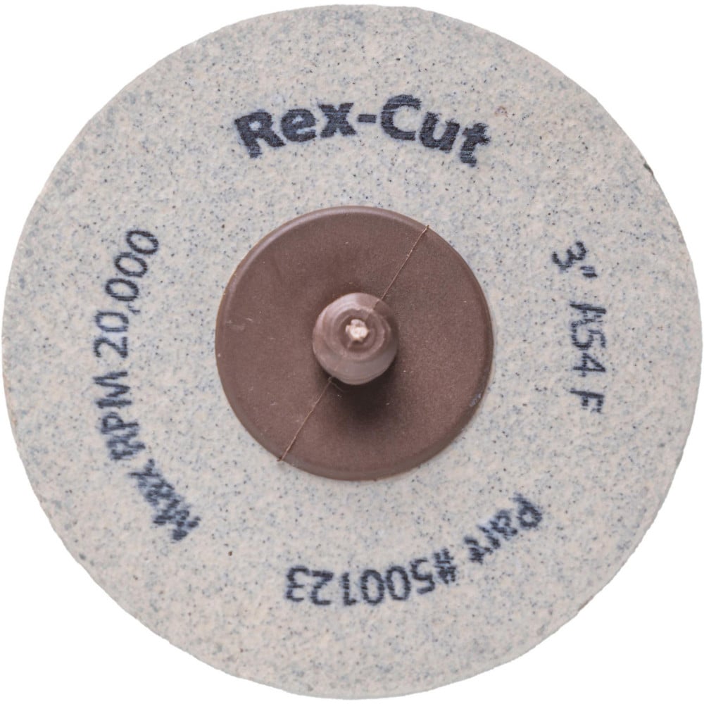 Quick-Change Disc: Type R, 3" Dia, 24 Grit, Aluminum Oxide, Non-Woven