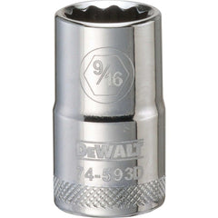 Standard  Hand Socket: 1/2" Drive, 9/16" Socket, 12-Point