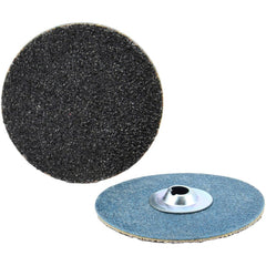 Quick-Change Disc: Type S, 1-1/2" Dia, 80 Grit, Silicon Carbide, Coated