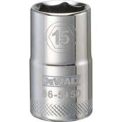 Standard  Hand Socket: 1/2" Drive, 15.00 mm Socket, 6-Point