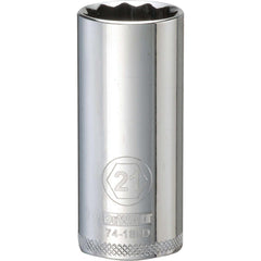 Deep  Hand Socket: 3/8" Drive, 21.00 mm Socket, 12-Point