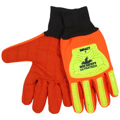 Work Gloves: UltraTech Ultratech, Size X-Large/2X-Large, Not Lined, Cotton or Cotton Blend, Impact