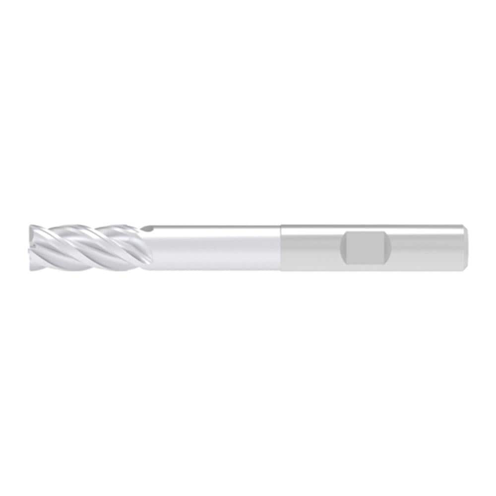 Corner Chamfer End Mill: 18.00 mm Dia, 38.00 mm LOC, 4 Flute, 0.30 mm Chamfer Width, Solid Carbide