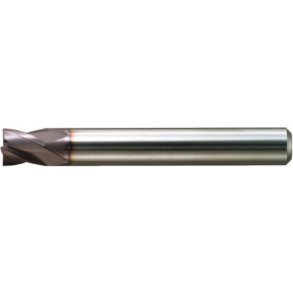 Square End Mill: 3.50 mm Dia, 3.50 mm LOC, 4 Flute, Solid Carbide