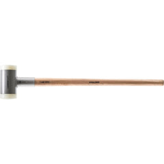 Dead Blow Hammers; Head Weight (Lb): 20; Head Weight Range: 10 lbs. and Larger; Head Material: Nylon; Overall Length Range: 36" and Longer; Face Diameter Range: 3 in & Longer; Handle Material: Hickory; Handle Color: Natural