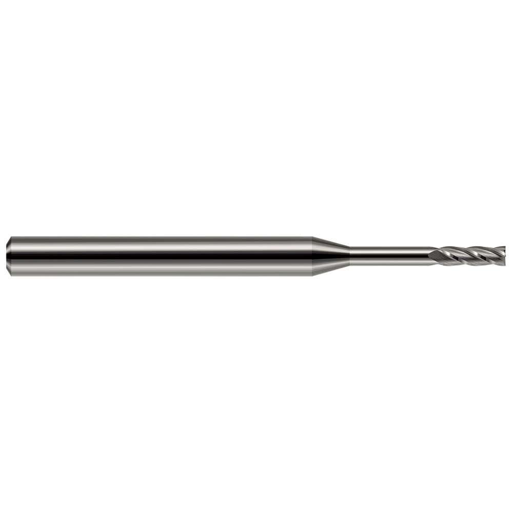 Square End Mill: 1/16" Dia, 4 Flute, Solid Carbide