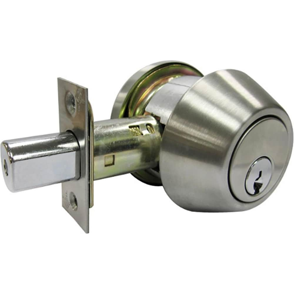 Deadbolts; Deadbolt Type: Deadbolt; Lock Type: Single Cylinder; Key Type: Schlage C; Mount Type: Through Hole; Material: Stainless Steel; Minimum Door Thickness: 1.5625 in; Maximum Door Thickness: 2; Finish: Satin Chrome