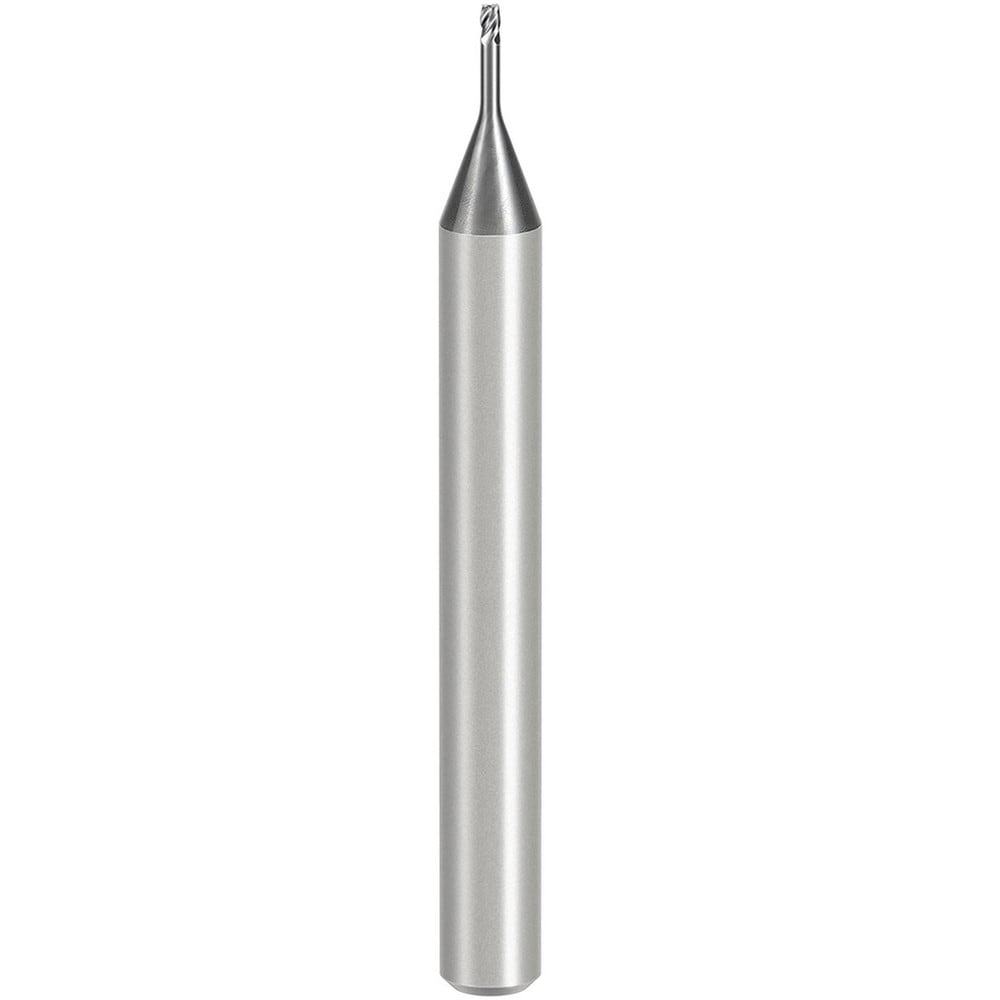 Square End Mill: 0.30 mm Dia, 0.50 mm LOC, 3 Flute, Solid Carbide