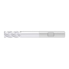 Corner Chamfer End Mill: 5.00 mm Dia, 10.50 mm LOC, 4 Flute, 0.10 mm Chamfer Width, Solid Carbide