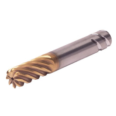 Corner Radius End Mill: 3/4" Dia, 1-5/8" LOC, 3.05 mm Radius, 8 Flute, Solid Carbide