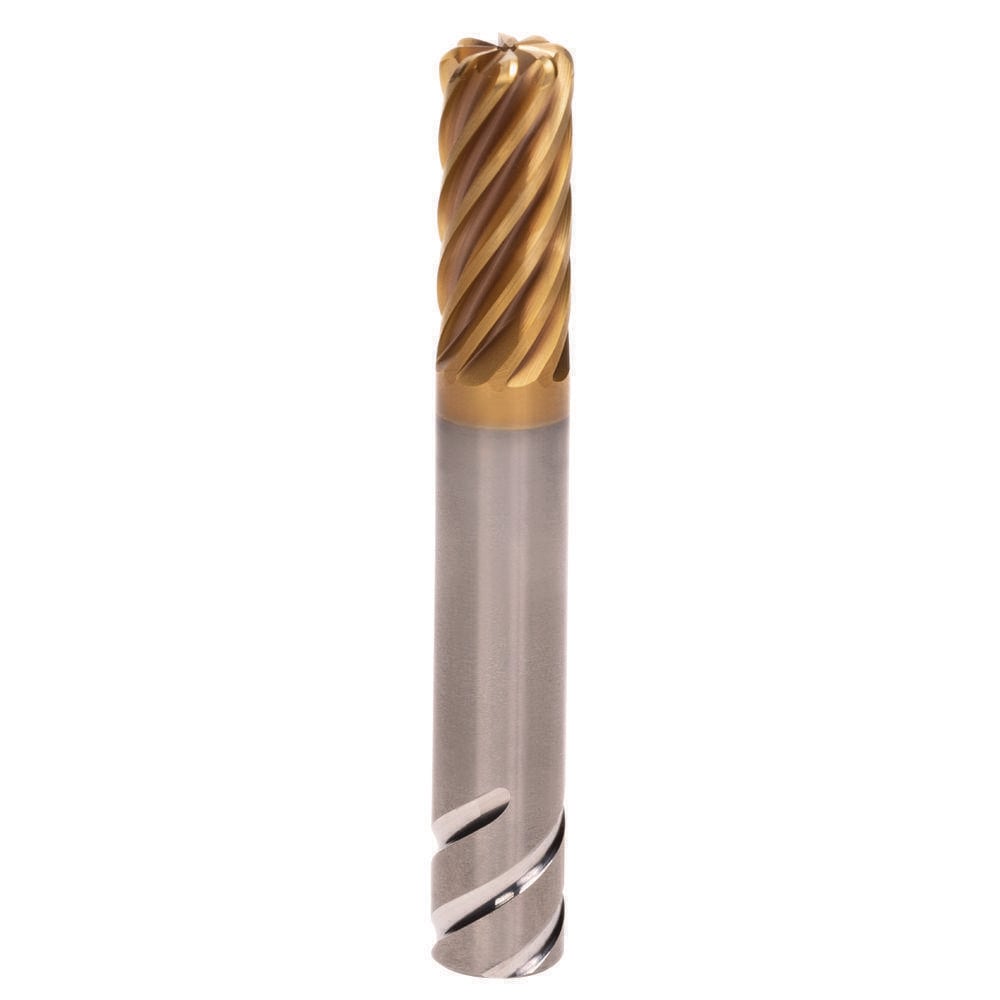 Corner Radius End Mill: 16 mm Dia, 32.00 mm LOC, 1.00 mm Radius, 8 Flute, Solid Carbide